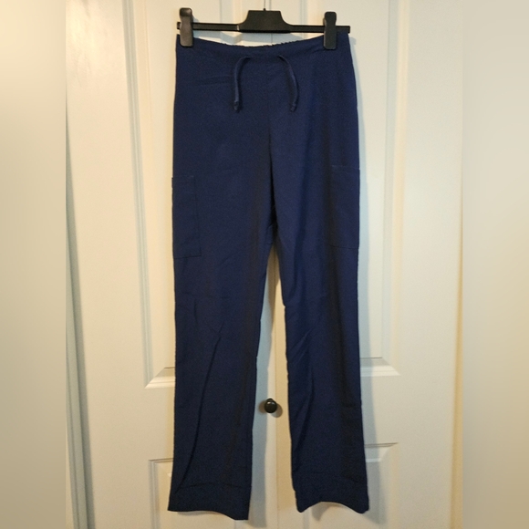 OPTIONS Scrub Pants Womens Set of 3 Pants Navy,teal Royal Blue Sz XS - Picture 2 of 16